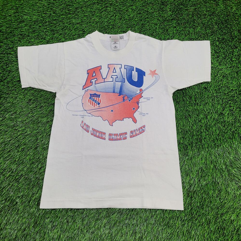 Vintage 90s AAU Junior-Olympic Games Shirt Small 17x25 Arch